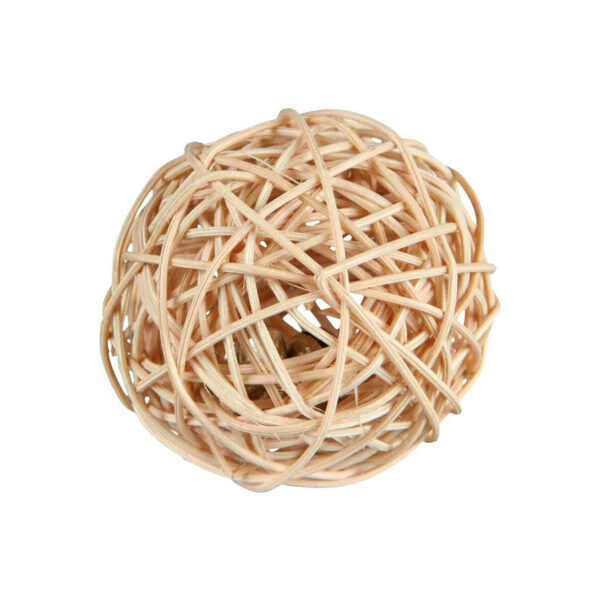 Trixie Proutěný míček s rolničkou 4cm